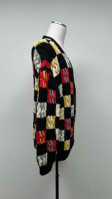 LOEWE Patchwork Cable-knit Cardigan