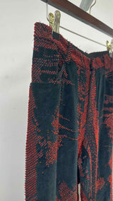 Jean Paul Gaultier "Vampire" Blood Drip Velvet Pants