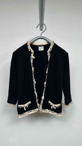 Chanel Frill-trim Cashmere Cardigan