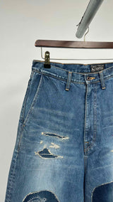 Kapital Kountry 14oz Port Baggy Jeans