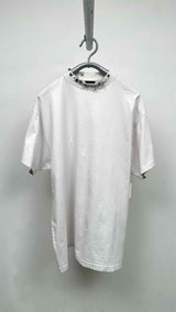 Balenciaga Oversized Embellished-Neck Distressed T-shirt