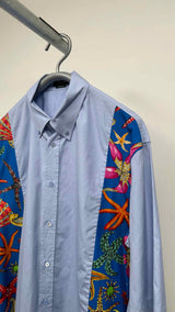 Versace S/S Multi-Panel Starfish Print Shirt