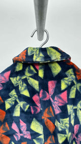 Comme Des Garcons Faux-fur Multi-bow Printed Coat