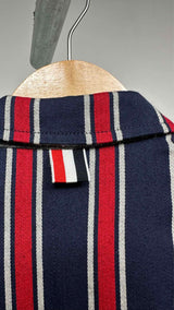 Thom Browne Elbow-whale-patched Stripe Blazer Jacket