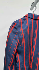 Tricot Comme Des Garcons Stripe Satin Bottom-bow Jacket