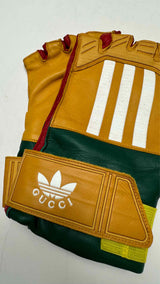 Gucci Adidas Leather Biker Gloves