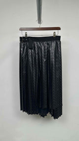 Noir Kei Ninomiya Asymmetrical Pleated Quilted Skirt