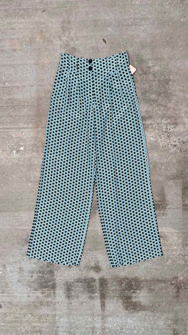 Etro Printed Silk Wide Pants