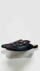 Gucci X Disney Jacquard Donald Duck Princetown Horsebit Slippers