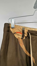 Uma Wang Japanese Mask Silk Shorts