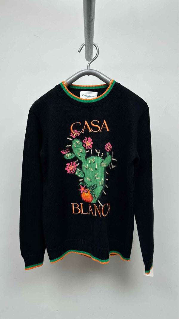 Casablanca Cactus Intarsia Sweater