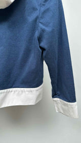 Thom Browne Zip-up Two-tone Cropped Hoodie