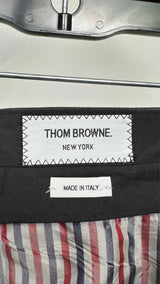 Thom Browne Dropped-Back Pleated Long Skirt