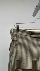 Bode Appliqued Houndstooth Wool Pants