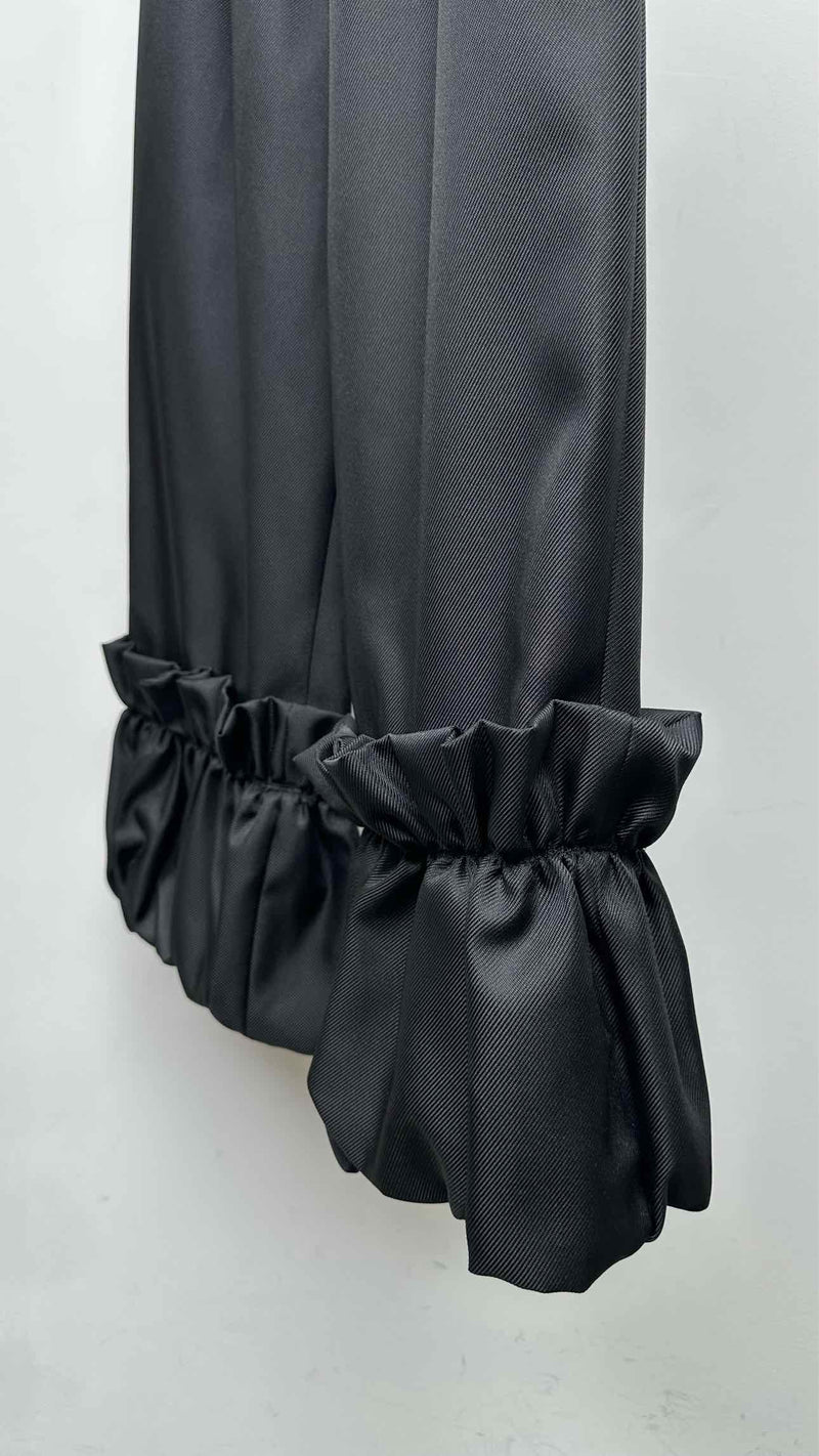 Comme Des Garcons Comme Des Garcons Raffled-bottom Wide Easy Pants