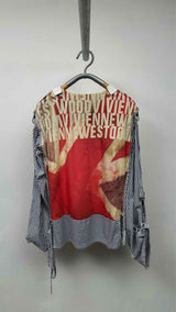 Vivienne Westwood Man Stripe Hybrid Bordage Muslin Shirt
