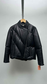 Helmut Lang Leather Down Jacket