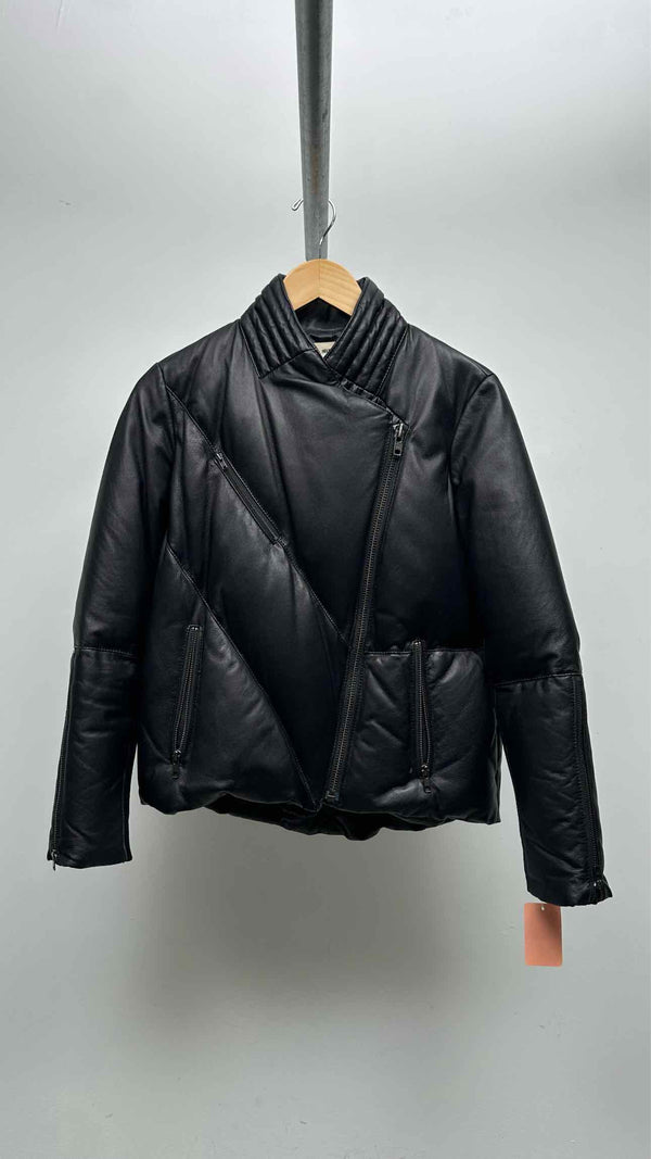 Helmut Lang Leather Down Jacket