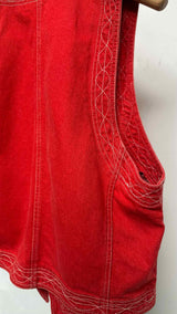 Dries Van Noten Medal-embroidered Denim Vest