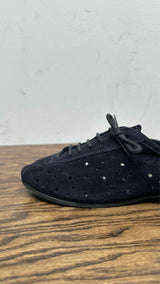 Geoffrey B. Small Eytet Suede Eyelet Shoes
