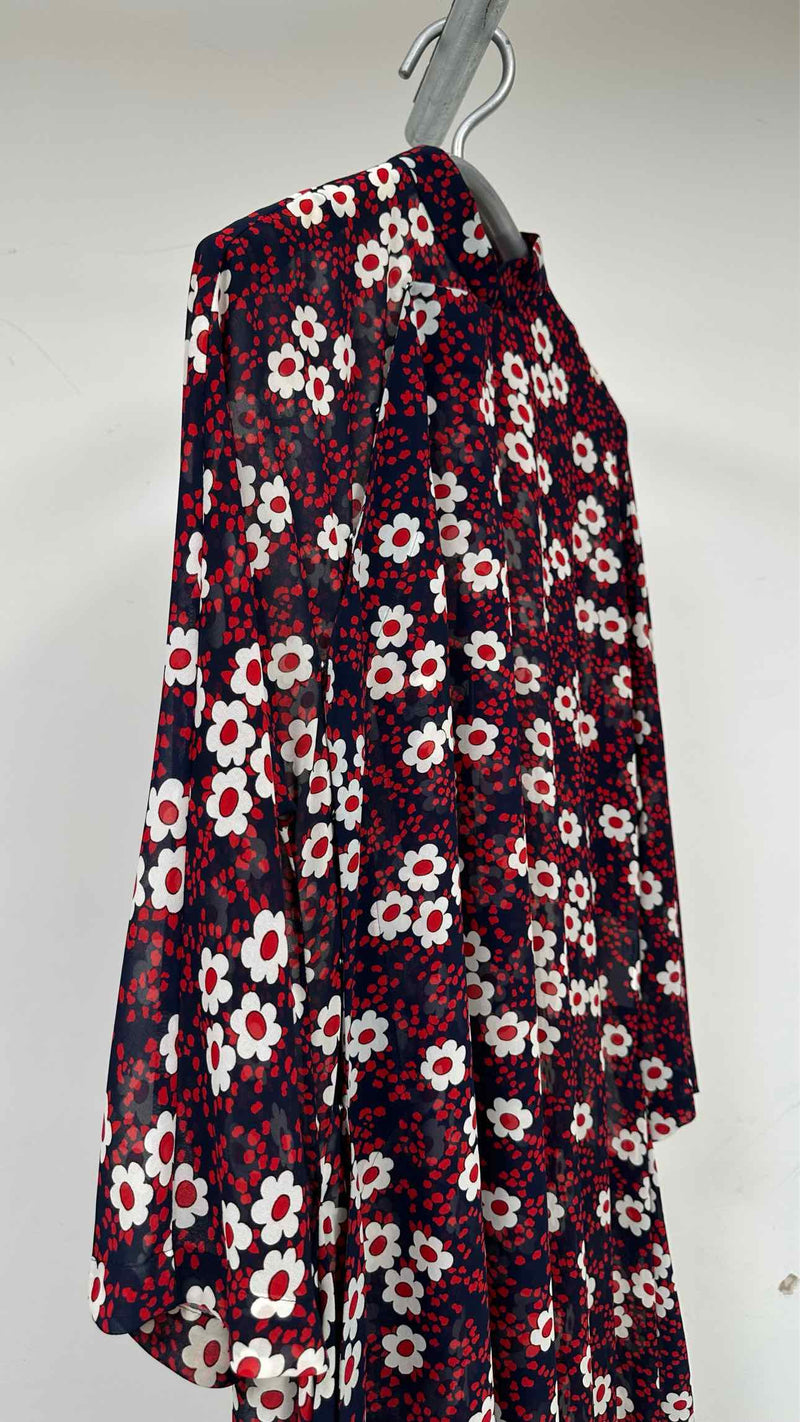 Comme Des GarÃ§ons Comme Des GarÃ§ons L/S Floral Sheer Dress