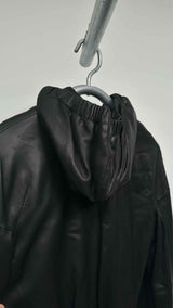 Helmut Lang Hooded Quilted-lining Leather Jacket