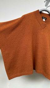 Eskander Oversized Wide V-neck Cashmere Sweater
