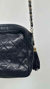 Chanel CC Tassel Quilted Camera Bag