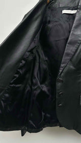 Anne Fontaine Leather Blazer Jacket