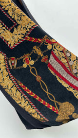 LOEWE Baroque-pattened Velvet-hybrid Cardigan