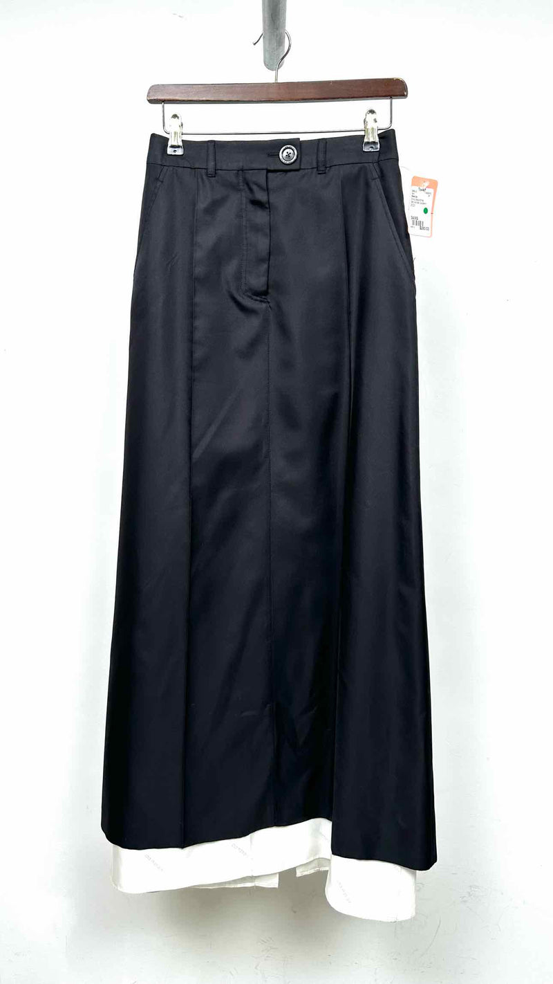 Peter Do Pleated Long Silk Skirt
