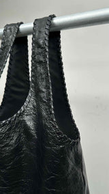 Dries Van Noten Merch Crinkle Leather Bag