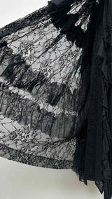 Tao Comme Des GarÃ§ons Lace Ruffle Apron Over Skirt