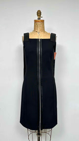 Givenchy Front-zip Leather-strap N/S Dress