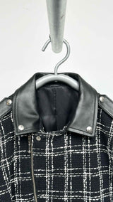 Ernest W. Baker Check Perfecto Biker Jacket