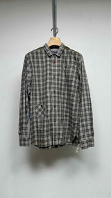 Junya Watanabe MAN Elbow-patch Hybrid Plaid Shirt