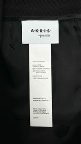 Akris Leather Pannel Wrap Skirt
