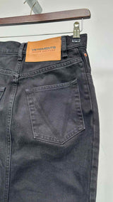 Vetements High-Waist Flared Denim Skirt