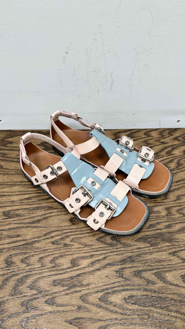 Miu Miu Patent Leather Sandals