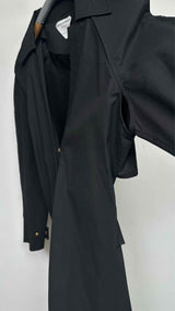 Bottega Veneta L/S Back Cut Out Trench Dress