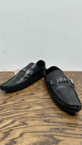 LOEWE Pointy Shearling Moccasins