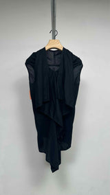 Rick Owens N/S Front-embroidered Drape Top