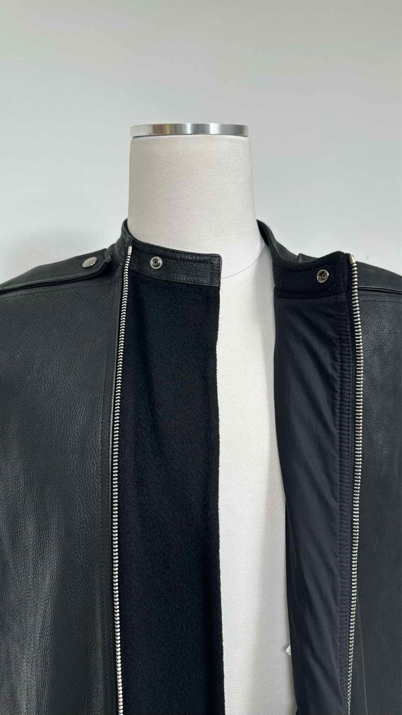 Rick Owens Leather Vest Coat