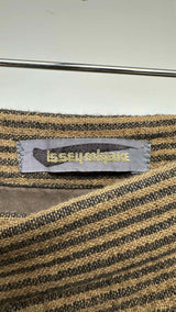 Issey Miyake Wrap Stripe Mini Skirt