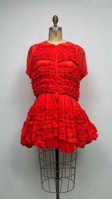Molly Goddard S/S Cadence Ruffled Dress