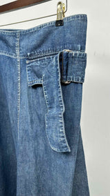 Yohji Yamamoto Side-buckled Wide Jeans