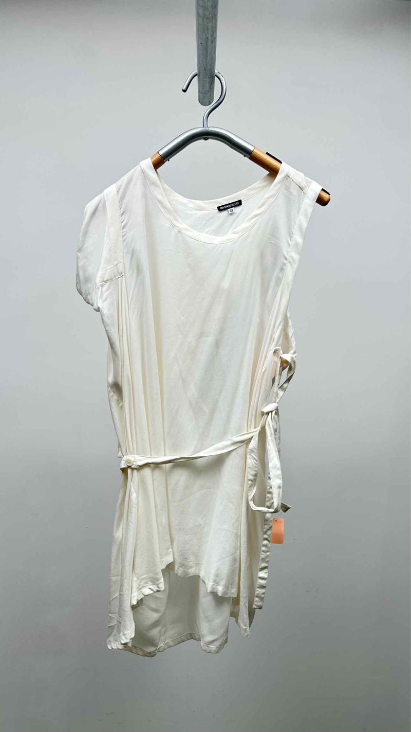Ann Demeulemeester N/S Asymmertical Belted Tunic Top
