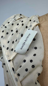 Magda Butrym Sheer Polka-dot Runched Dress