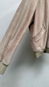 Gucci Eye-let Suede Bomber Jacket