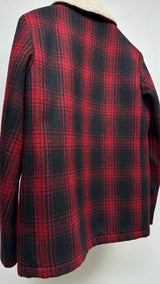 Saint Laurent Plaid Shearling-lined Jacket